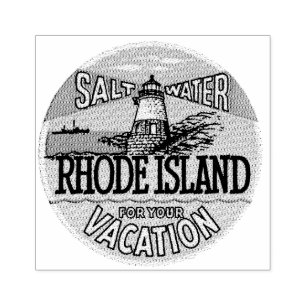 Rhode Island travel rubber stamp