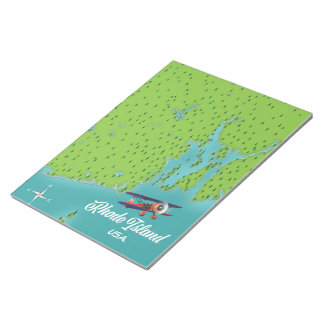 Rhode Island USA map Notepad
