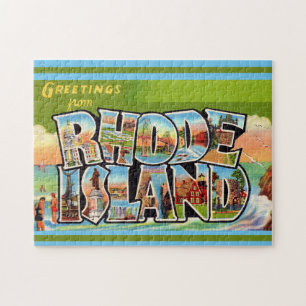  Rhode Island Vintage Postcard 11x14 Jigsaw Puzzle