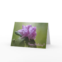 rhodedendron 1-18 greeting card