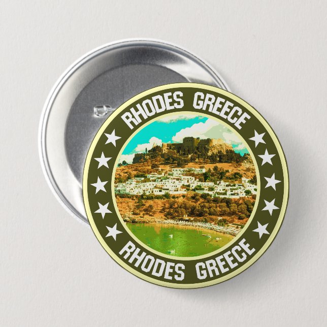 Rhodes                                             3 inch round button (Front & Back)