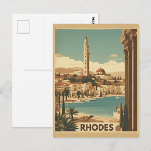 Rhodes Greece - Rhodes Island greece trip Postcard