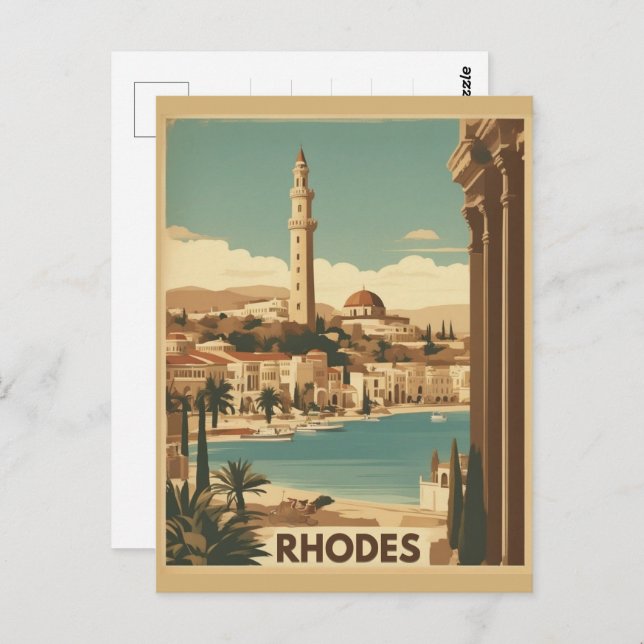 Rhodes Greece - Rhodes Island greece trip Postcard (Front/Back)