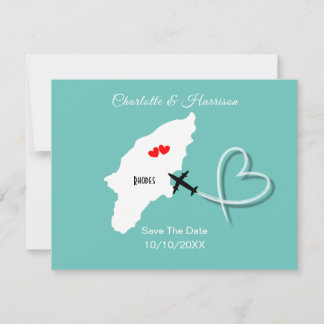 Rhodes Greek Wedding Destination Save The Date