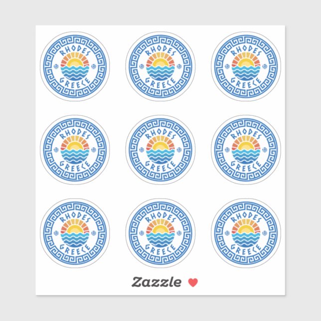 Rhodes Island, Grèce Sticker à pack multiple (Feuille)