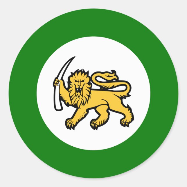 Rhodesian Air Force Classic Round Sticker (Front)