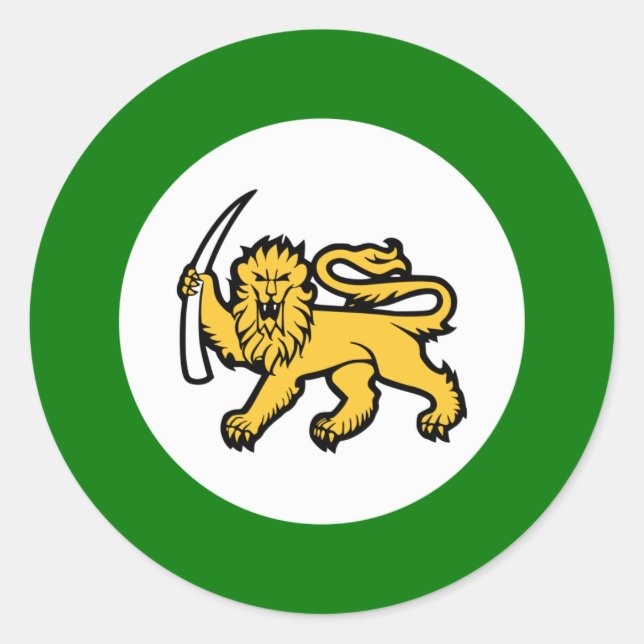 Rhodesian Air Force Classic Round Sticker (Front)
