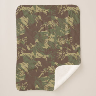 Rhodesian Brushstroke CAMO Sherpa Blanket