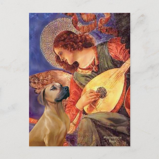 Rhodesian Ridgeback 2 - Mandolin Angel Postcard (Front)