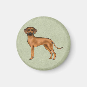 Rhodesian Ridgeback African Lion Dog Breed Green Magnet