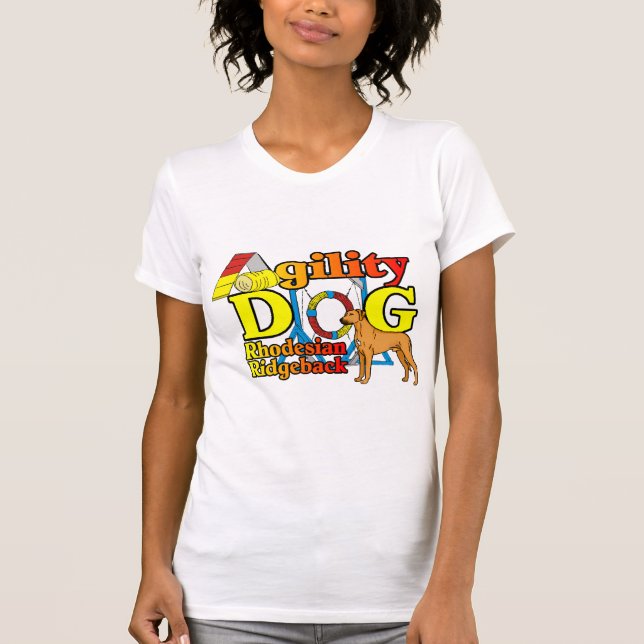 Rhodesian_Ridgeback_Agility T-Shirt (Front)