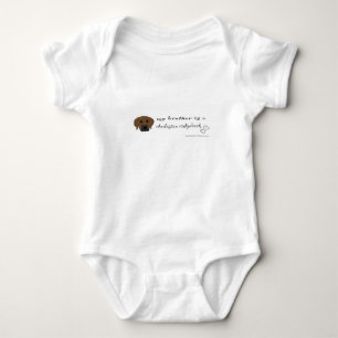 rhodesian ridgeback baby bodysuit