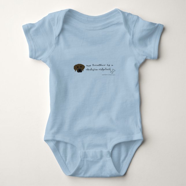 rhodesian ridgeback baby bodysuit (Front)