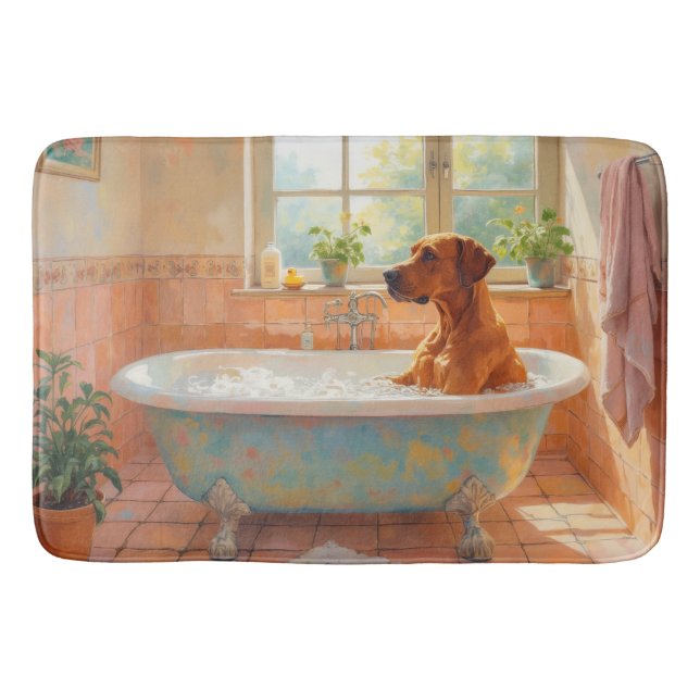 Rhodesian Ridgeback Bath Time Stylish Bathroom  Mat (Front)