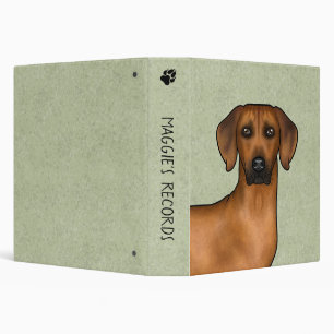 Rhodesian Ridgeback Brown African Lion Dog Head Binder