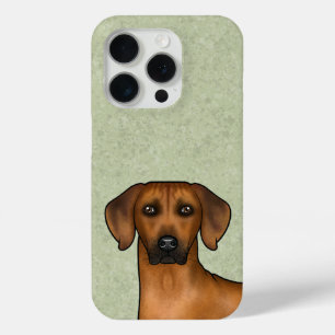 Rhodesian Ridgeback Brown African Lion Dog Head iPhone 15 Pro Case