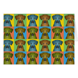 Rhodesian Ridgeback Chien Caricature Pop-Art
