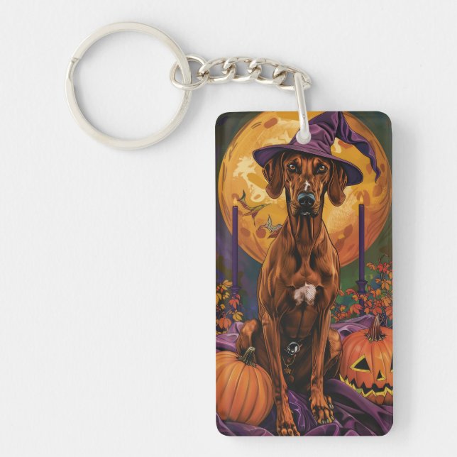 Rhodesian Ridgeback Chien Halloween sorcier Citrou (Devant)