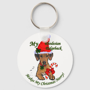 Rhodesian Ridgeback Christmas Gifts Keychain