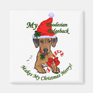 Rhodesian Ridgeback Christmas Gifts Magnet