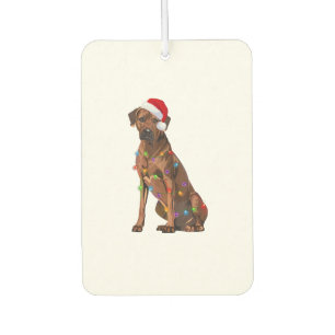 Rhodesian Ridgeback Christmas Lights Xmas Dog Love Air Freshener