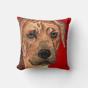 Rhodesian Ridgeback Colour Block Throw Pillow