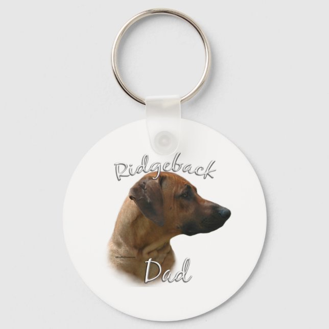 Rhodesian Ridgeback Dad 2 Keychain (Front)