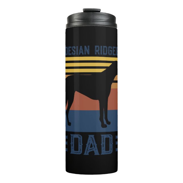 Rhodesian Ridgeback Dad Dog T-shirt Thermal Tumbler (Front)