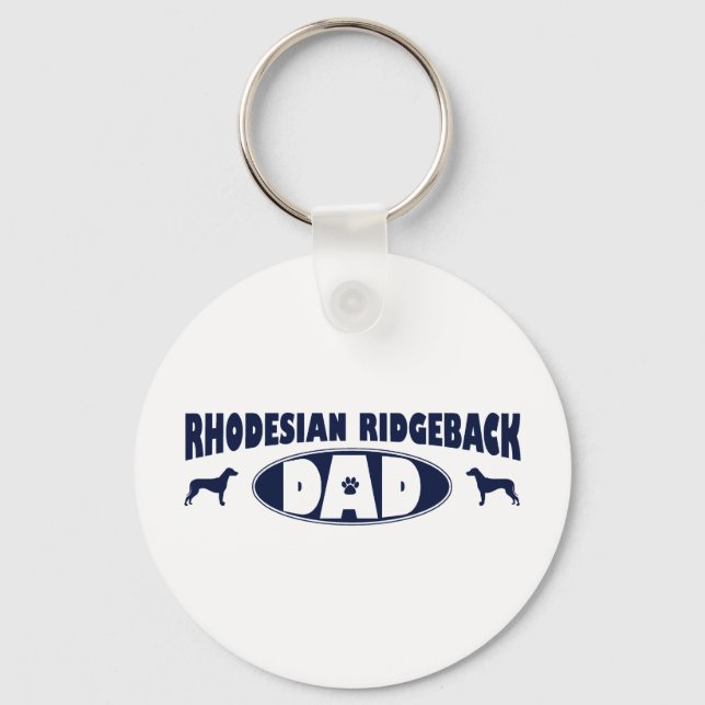 Rhodesian Ridgeback Dad Keychain (Front)