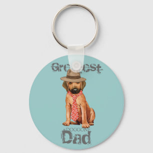 Rhodesian Ridgeback Dad Keychain