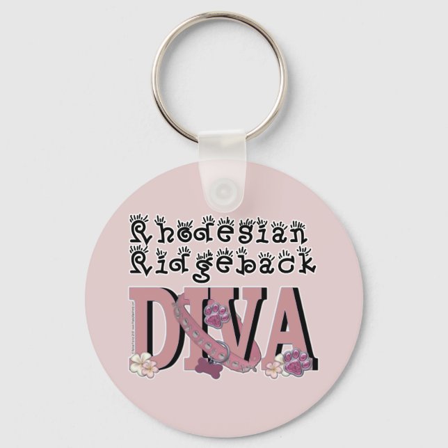 Rhodesian Ridgeback DIVA Keychain (Front)