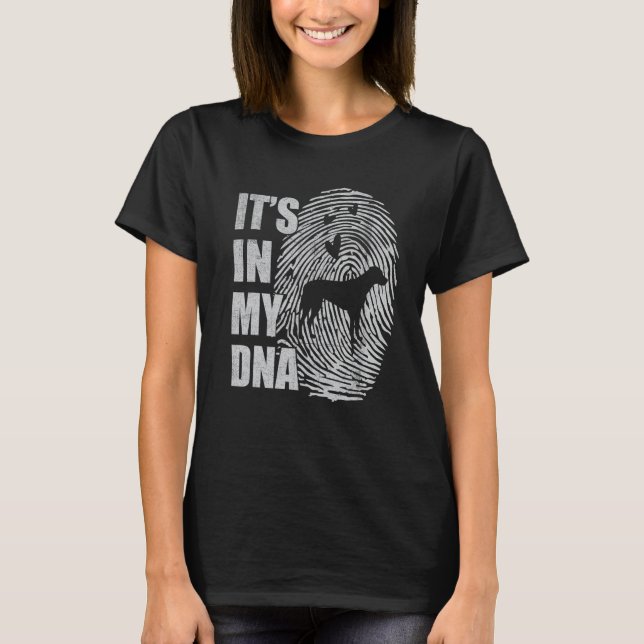 Rhodesian Ridgeback DNA Dog Mom Dad Dog T-Shirt (Front)