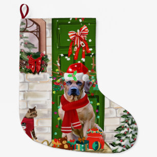 Rhodesian Ridgeback Dog Christmas  Large Christmas Stocking