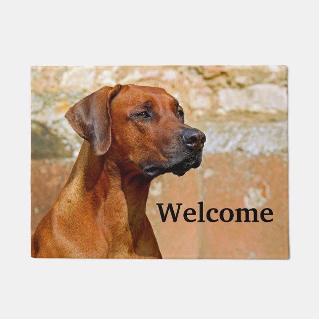 Rhodesian Ridgeback Dog Doormat (Front)