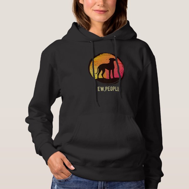 Rhodesian Ridgeback Dog Retro  5 Hoodie (Front)