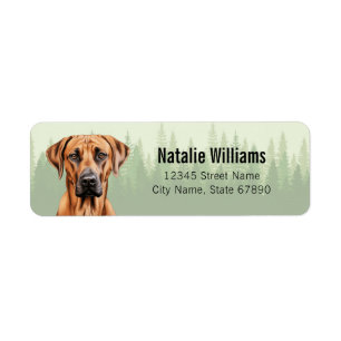 Rhodesian Ridgeback Dog Return Address Labels