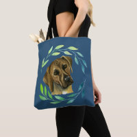 Rhodesian Ridgeback Dog with Wreath