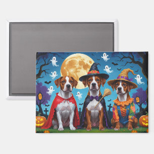 Rhodesian Ridgeback Dogs Pumpkin Halloween Funny  Magnet