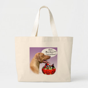 Rhodesian Ridgeback Halloween Candy Large Tote Bag