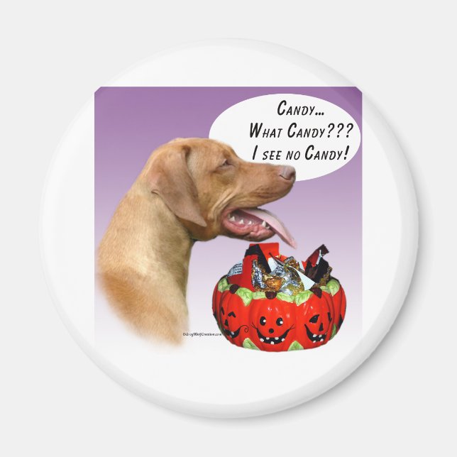 Rhodesian Ridgeback Halloween Candy Magnet (Front)