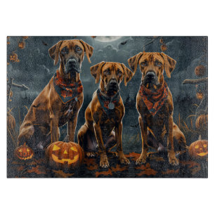 Rhodesian Ridgeback Halloween Spooky  Cutting Board