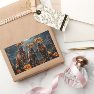 Rhodesian Ridgeback Halloween Spooky  Sticker