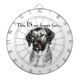 Rhodesian Ridgeback Happy Face Dartboard