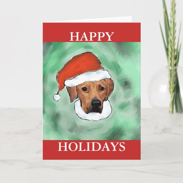 Rhodesian Ridgeback Holiday Card (Front)