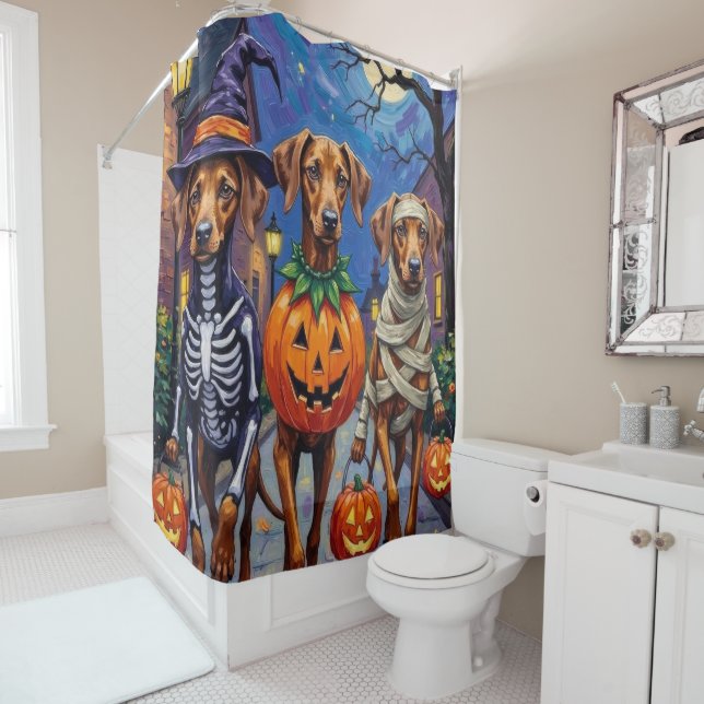 Rhodesian Ridgeback in Halloween Costumes (In Situ)