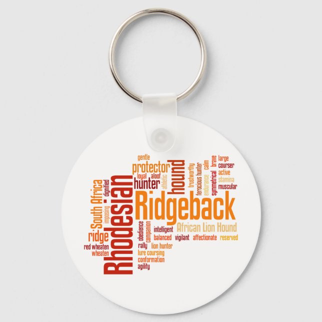 Rhodesian Ridgeback Keychain (Front)
