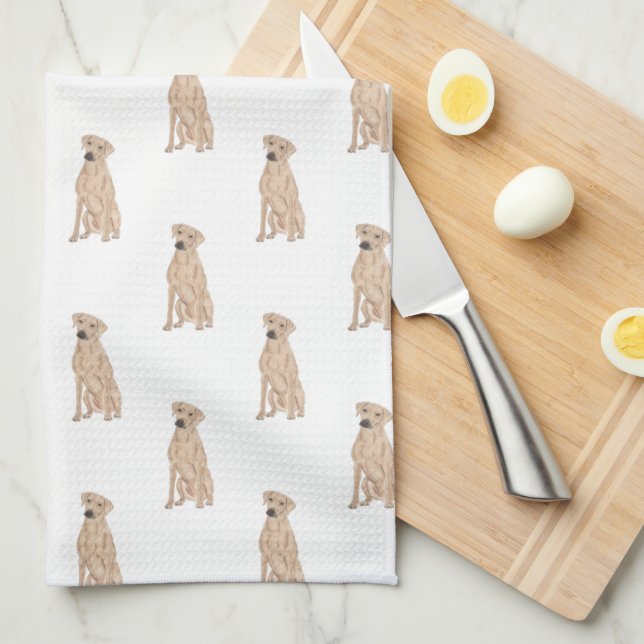 Rhodesian Ridgeback Kitchen Towel (Quarter Fold)