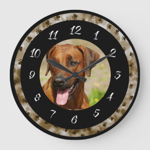 RHODESIAN RIDGEBACK LARGE CLOCK