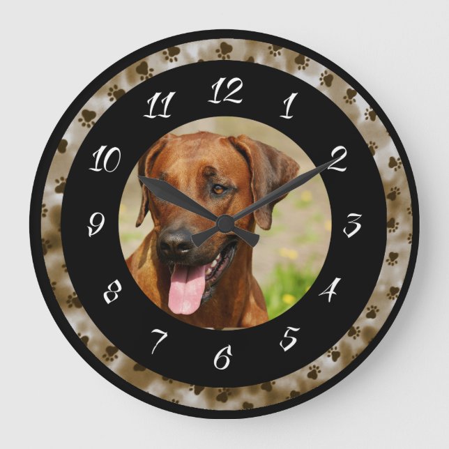RHODESIAN RIDGEBACK LARGE CLOCK (Front)