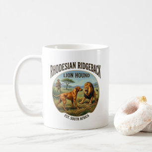 Rhodesian Ridgeback Lion Hound Art Coffee Mug